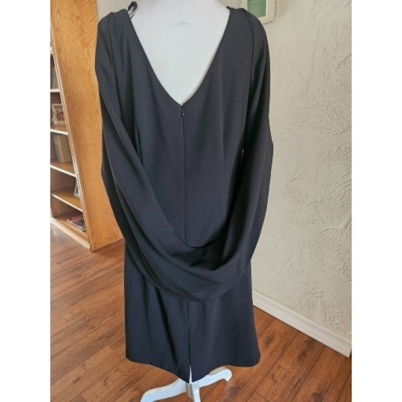 Betsy & Adam JORDAN" SHORT SCUBA CREPE DRAPED BACK DRESS in Blush NWT‎ Size 16 - Picture 6 of 9